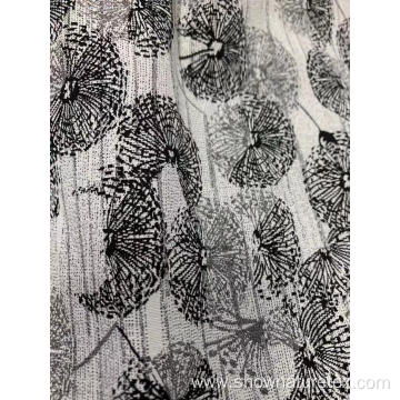 Polyester Cotton Flower Design Jacquard